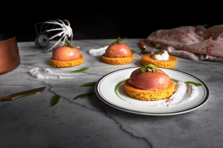 Poached peach & verbena tartlets 5 | Infinite belly